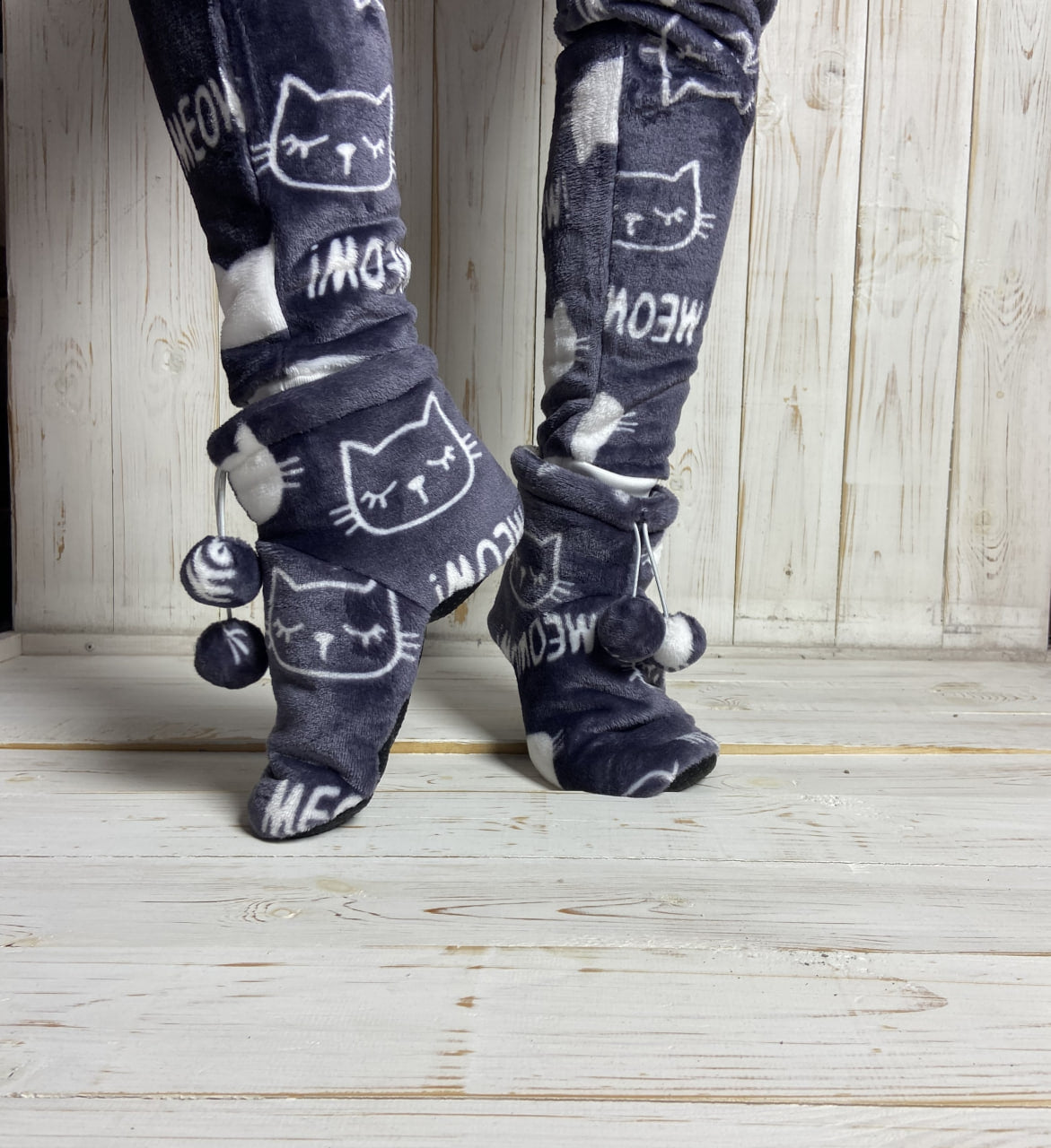 Terry Boots "Meow Violet"