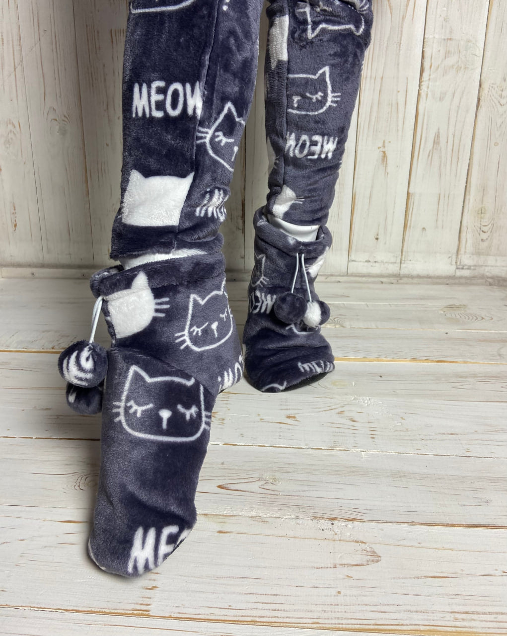 Terry Boots "Meow Violet"