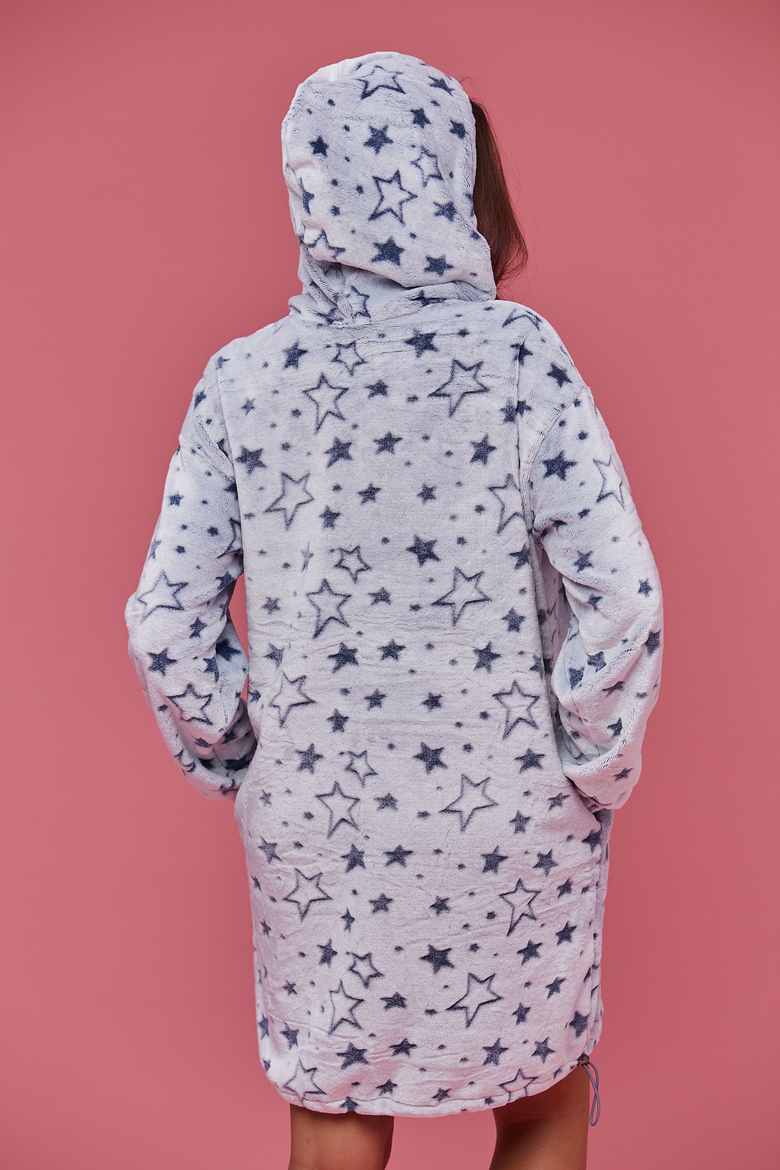 Warm winter pajama dress Sweetjama “Raspberry Bears” "Starry Sky"