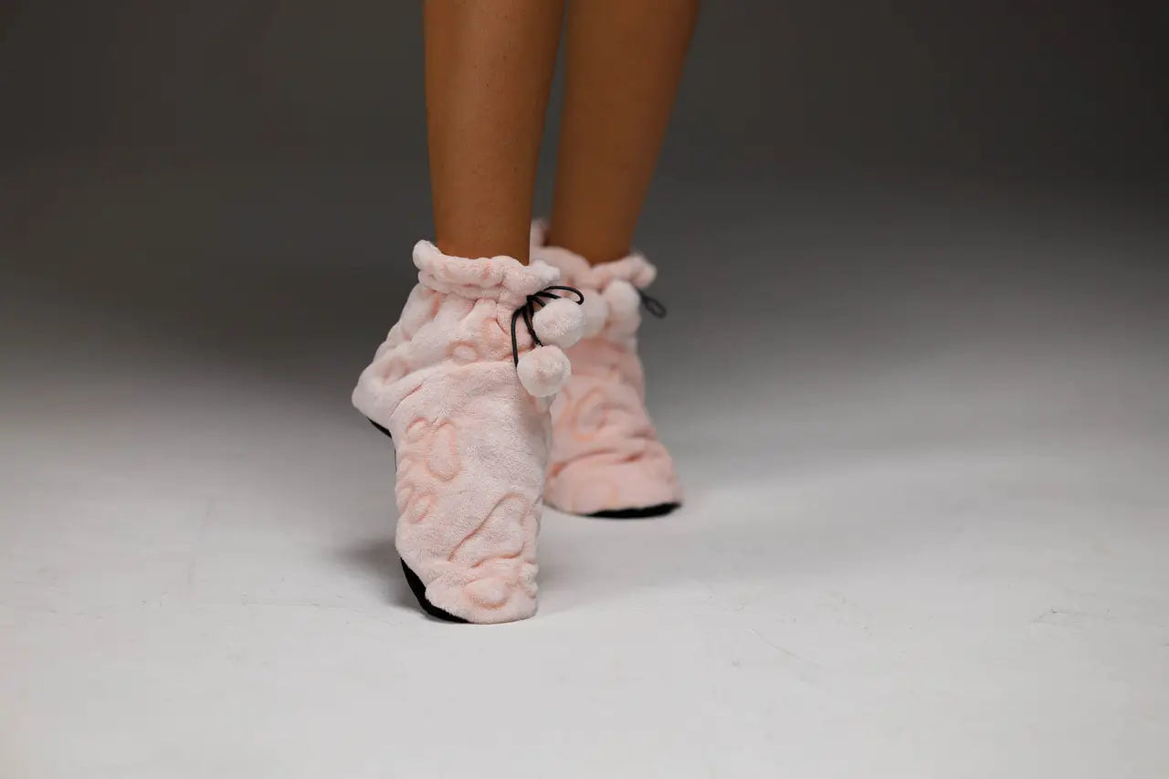 Terry Boots "Peach Paws"