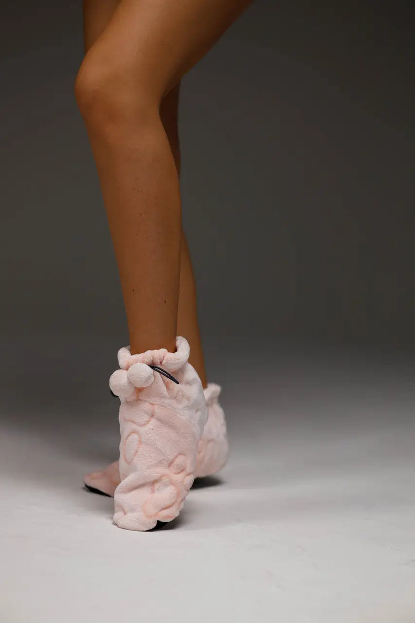 Terry Boots "Peach Paws"